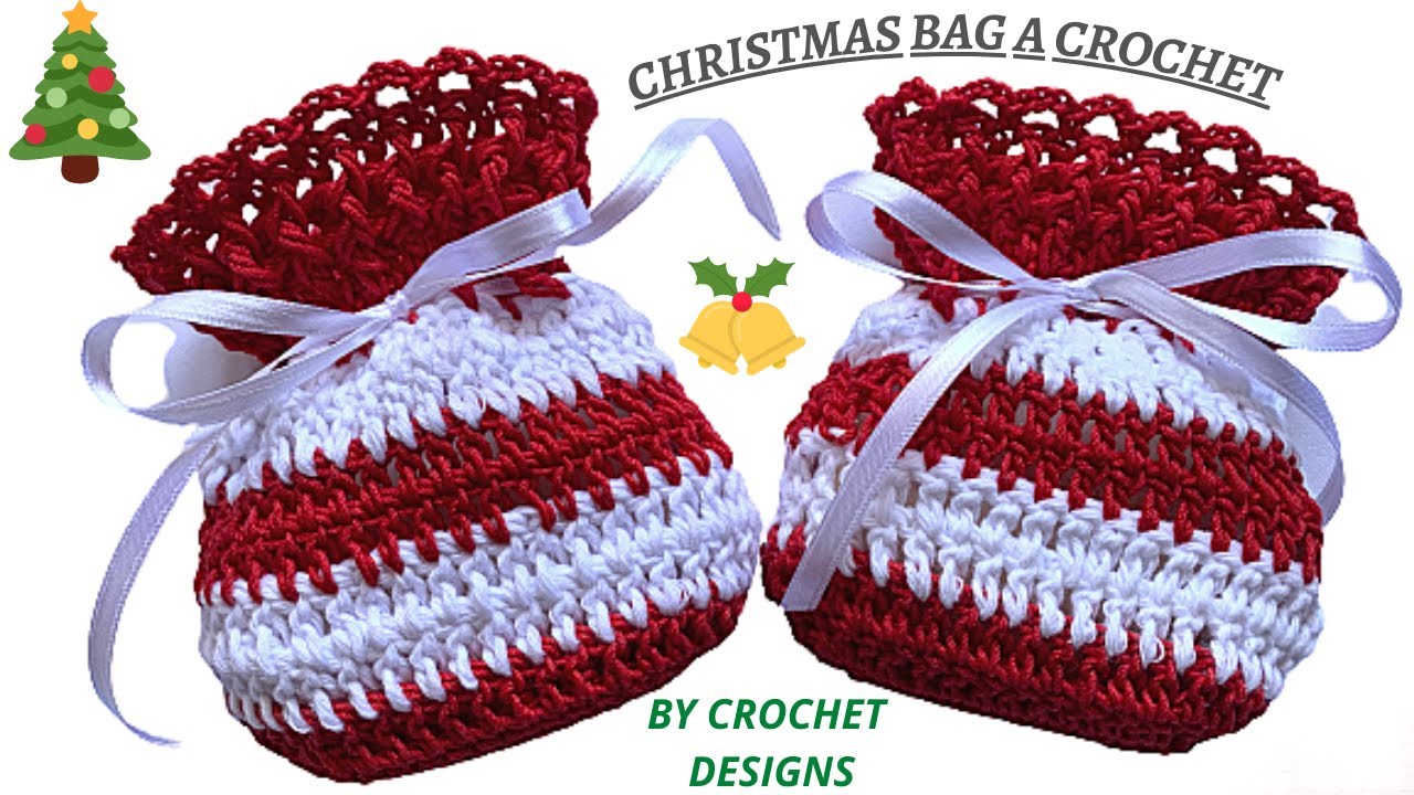 CHRISTMAS BAG A CROCHET 🥰🎄🌲 PASO A PASO | MUY FACIL