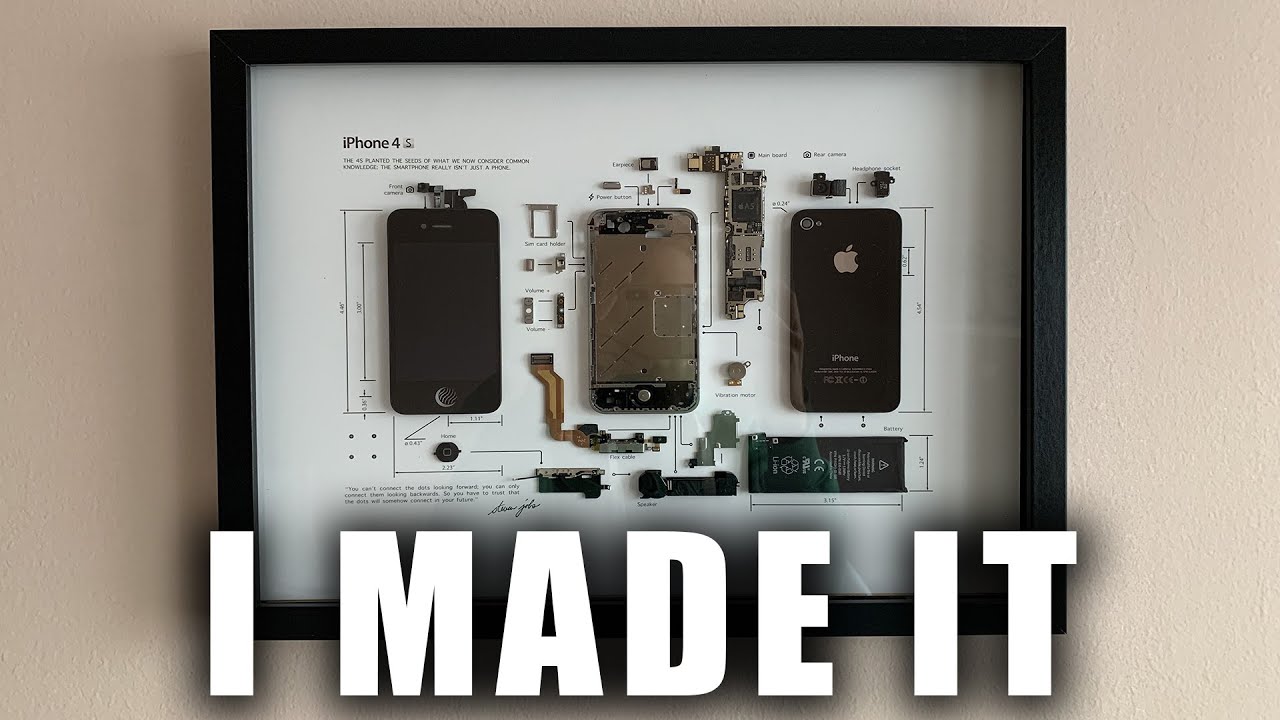Framed iPhone 4s 3D Picture - DIY Timelapse