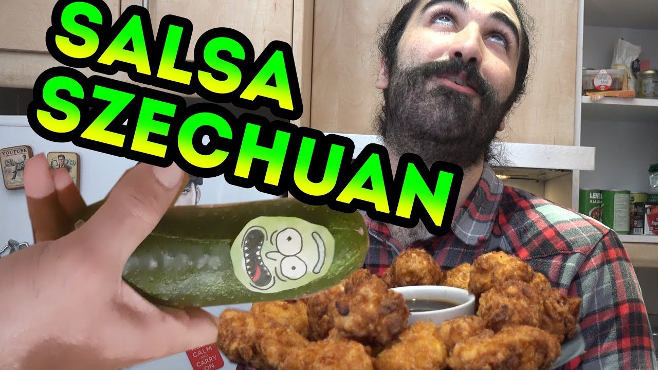 COMO HACER LA SALSA SZECHUAN de Rick Y Morty + CRUNCHY NUGGETS