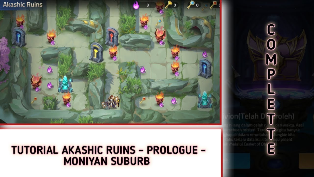 TUTORIAL AKASHIC RUINS PROLOGUE - MONIYAN SUBURB - MOBILE LEGENDS ADVENTURE