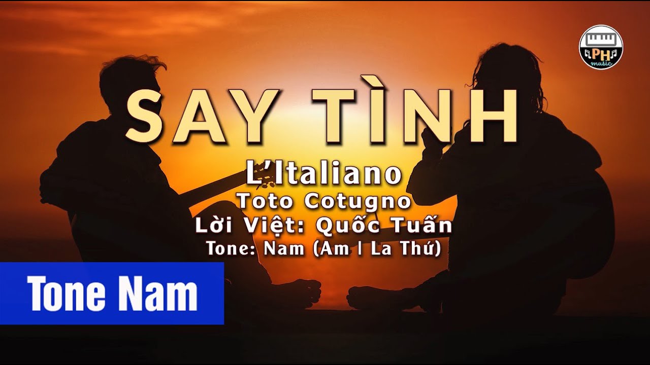 Say Tình | Karaoke | Tone Nam | Beat Chuẩn