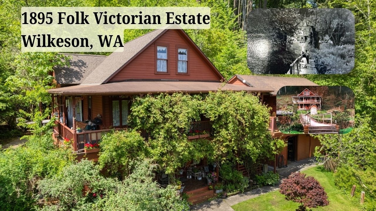 Historic 1895 Folk Victorian Estate For Sale in Wilkeson, WA