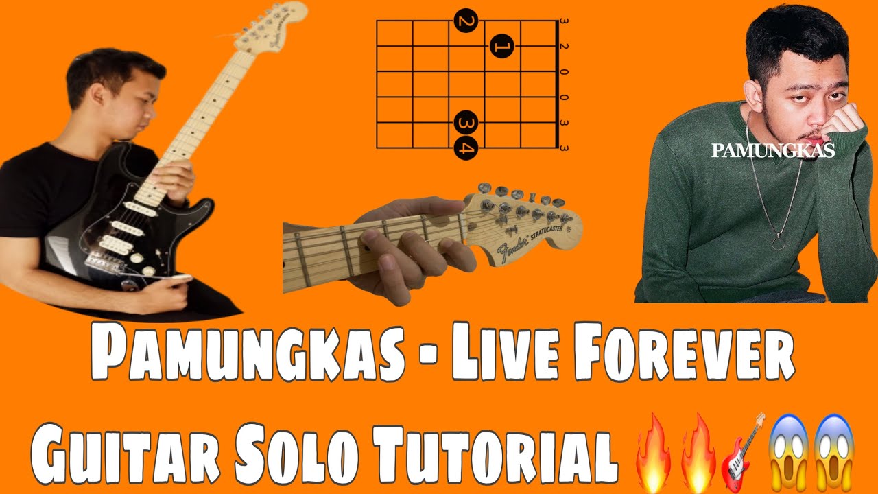 Pamungkas Live Forever Guitar Solo Tutorial ORIGINAL EASY To Follow