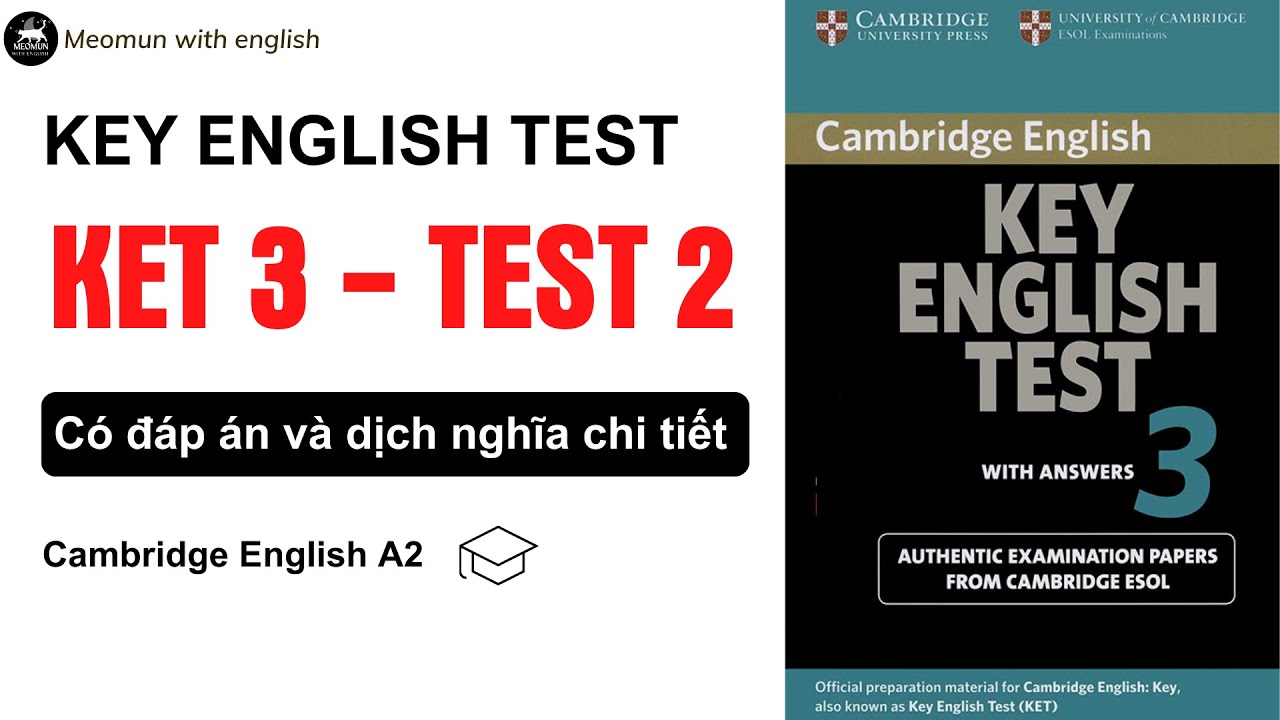 ТЕСТ 2 KET 3 * Тест по английскому языку 3 * С ответами и подробными переводами * Слушайте Ket En...