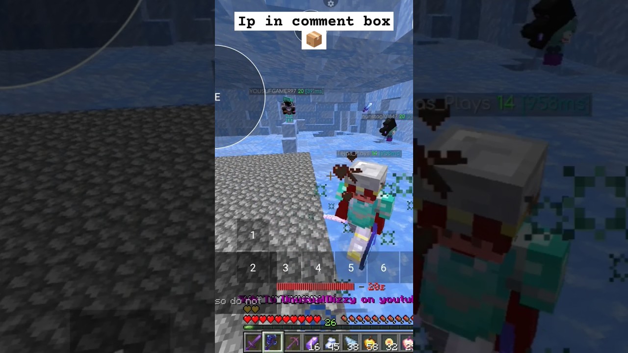 pvp with hacker in public sever smp #trending #minecraft #minetop