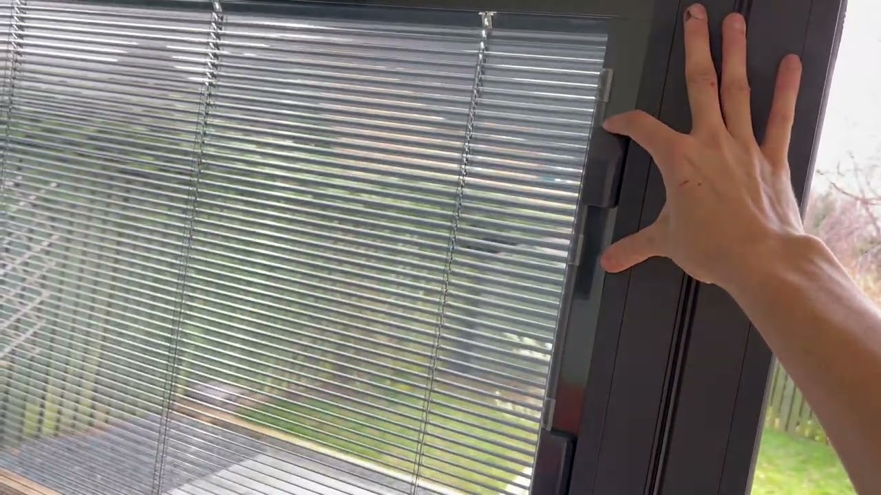 Bifold doors with integral blinds 