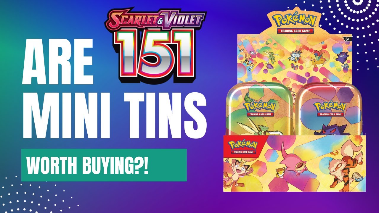 Are Scarlet & Violet Mini Tins Worth Buying! Opening Pokemon Cards From the SV151 Mini Tin Display!