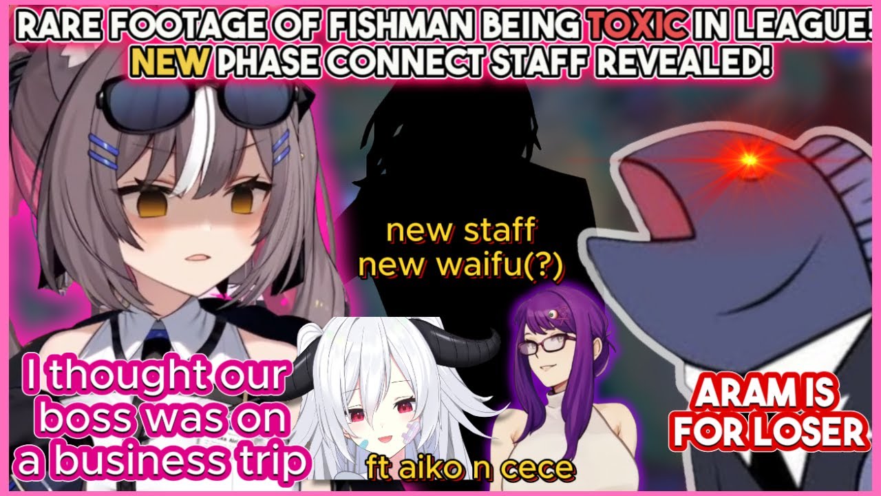 Airi introduces new Phase Connect staff and watches Sakana being toxic in League 👀 | Chisaka Airi