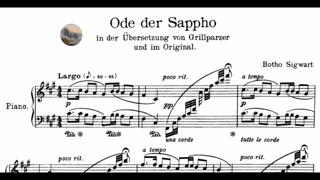 Botho Sigwart zu Eulenburg –  Ode der Sappho, Op. 18 (1922)