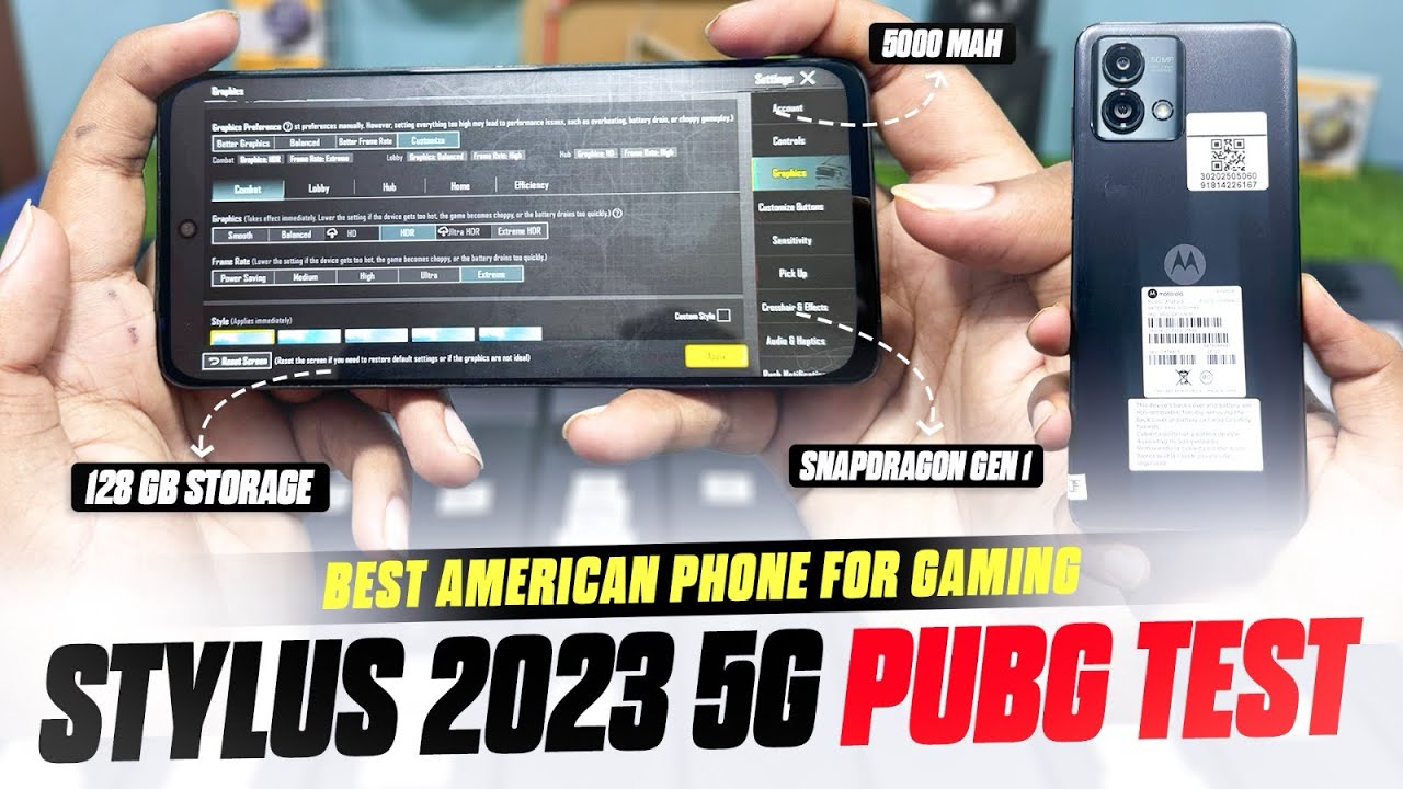 Finally Moto G Stylus 2023 5G Pubg Test | Most Demanding Video | Best Phone For Gaming in Low Price 