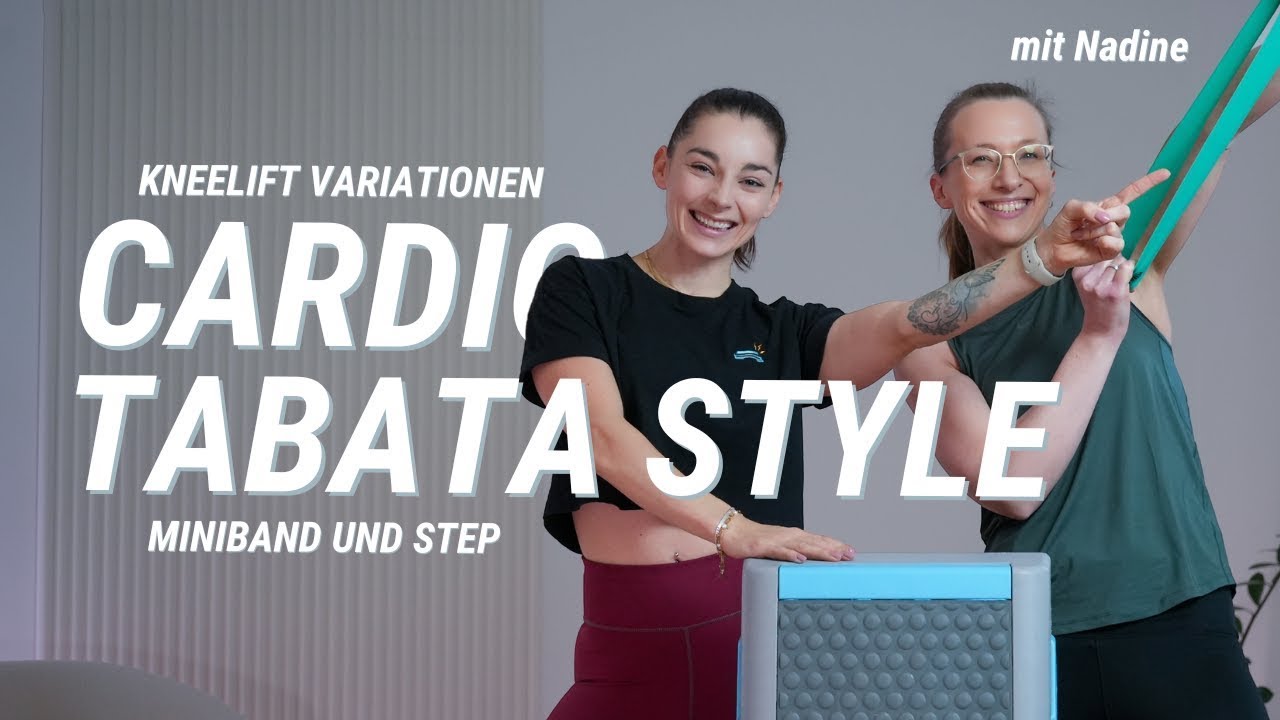 Cardio Step Tabata Style Workout | 2 Cardio Blöcke 2 Tabata Style Workouts | Step+ Miniband | 38 Min