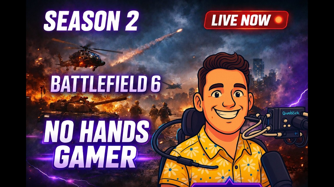 QUADRIPLEGIC GAMER | NO HANDS | Battlefield 6 | Live Gameplay
