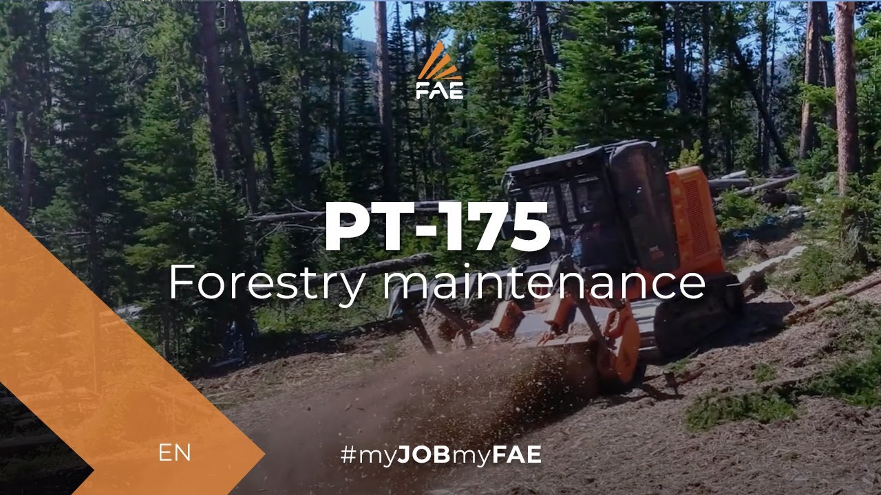 FAE PT-175 tracked carrier - Land Clearing in Montana (USA) with PT-175 Tracked Carrier