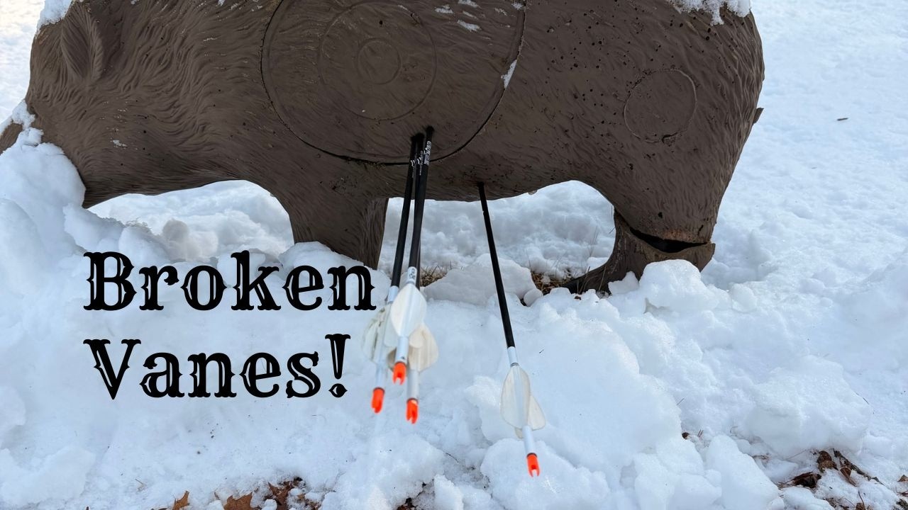 These fletchings Do Not Like The Cold!