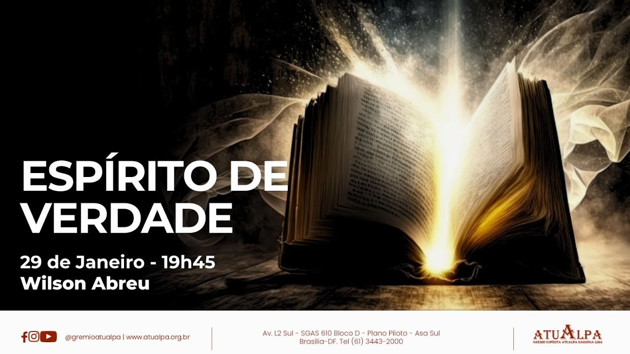 Espírito de Verdade | Wilson Abreu, dia 29/01