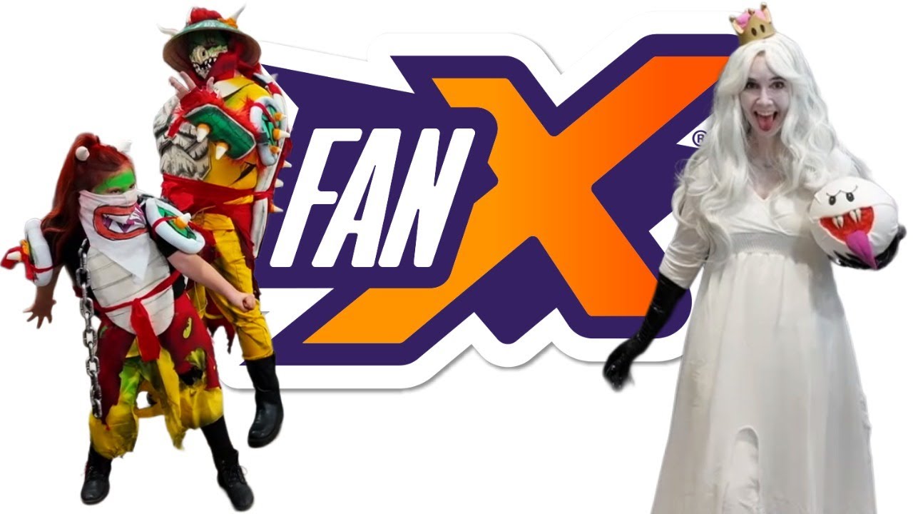 Cosplaying at FanX as Samurai Bowser, Queen Boo, and Bowser Jr. | Salt Lake City 2025