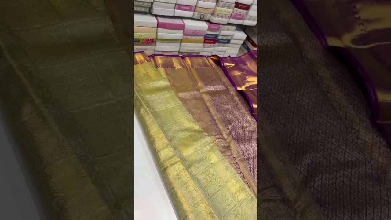 Pure handloom bridal exclusive silk saree 😍 Price:11,999/-Free shipping in India Silk mark certified