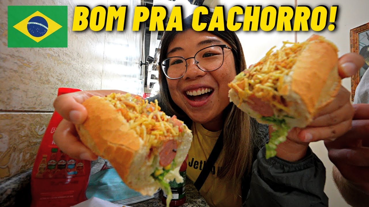 We flew to São Paulo to try BRAZILIAN HOT DOG (Wow!!) 🇧🇷