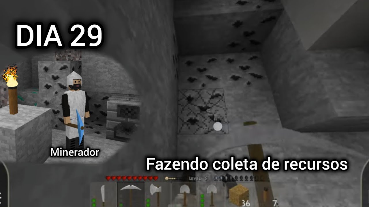 Survivalcraft 2 episódio 30 celular, dia de lucro com minérios.