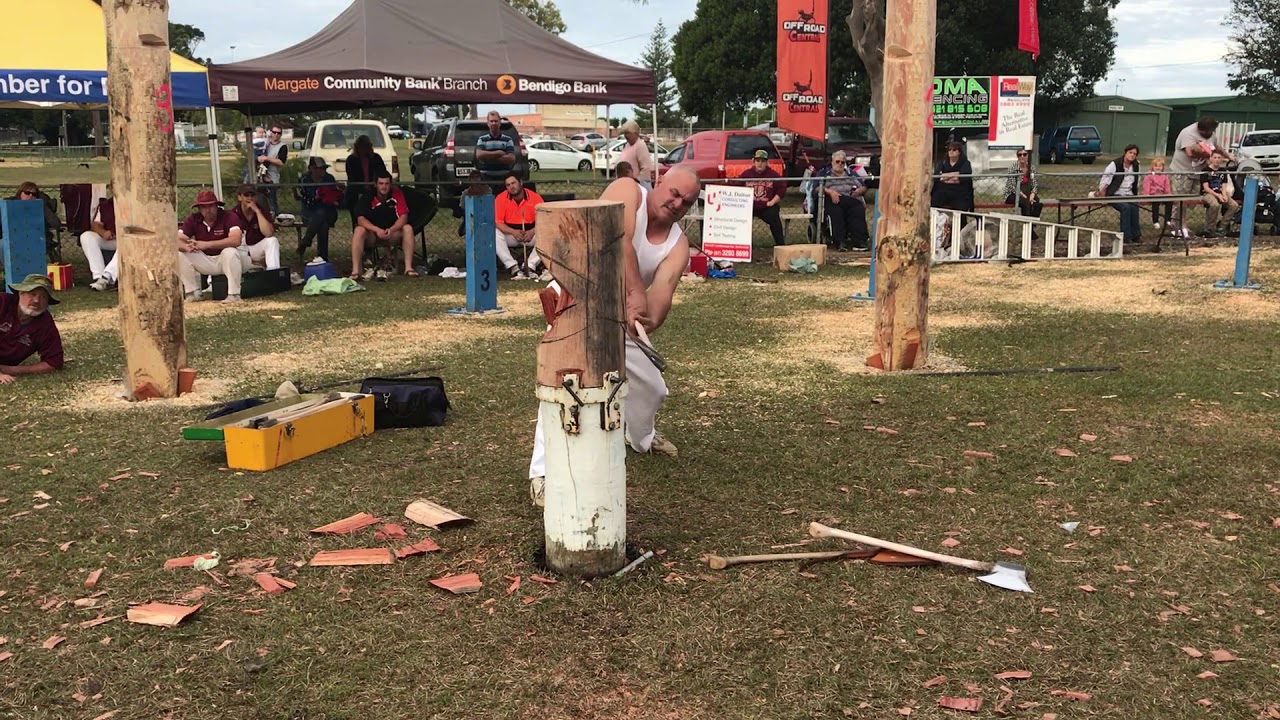 300mm QLD Standing Block Hard Hitting Championship Final B Winkle Redcliffe 2018