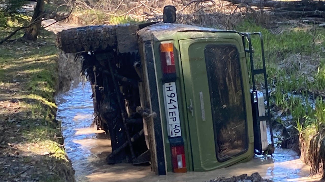 Весенний беспредел 4х4 положили Ниву на бок и топим Уазы, Off-road
