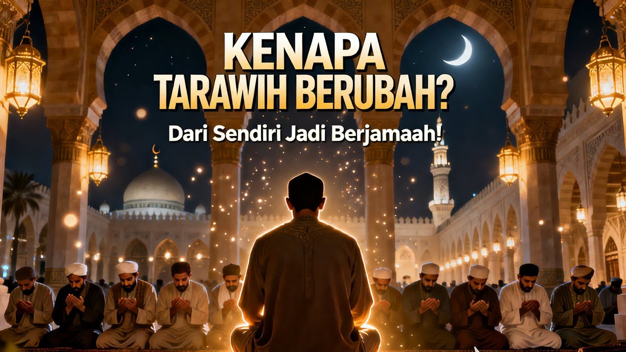 Sejarah Shalat Malam (Tarawih) Ramadan Berubah dari Sendiri Menjadi Berjamaah? #terawih #ramadan 