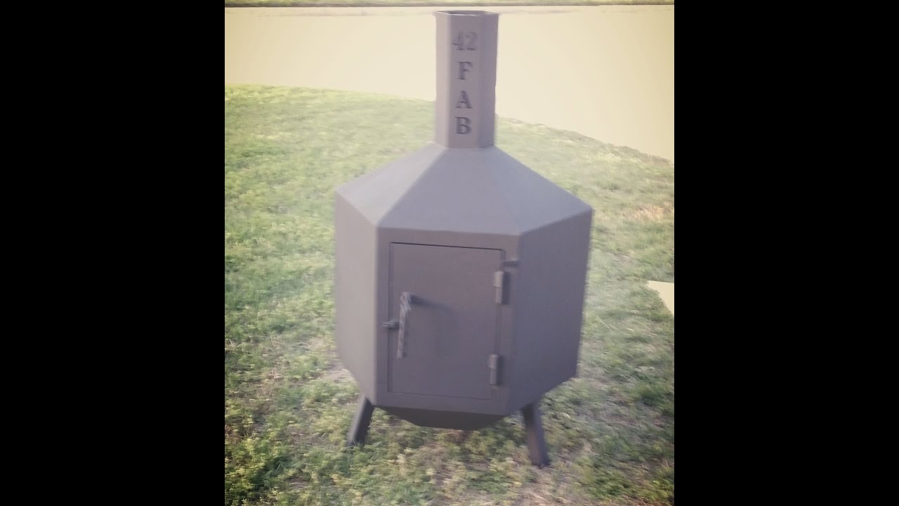 Scrap Metal Chiminea - 42Fab #2