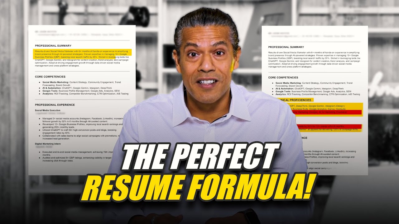 The Perfect Resume Formula! ✍️ Resume Reviews! 📄Just A Few Fixes! 🛠️ | Sidd Ahmed