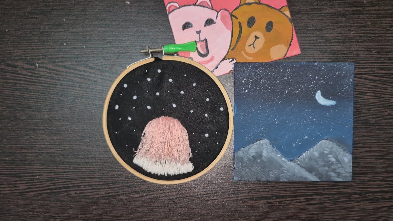 Easy and simple embroidery -- Wall decor ✨️ @artloomhub  