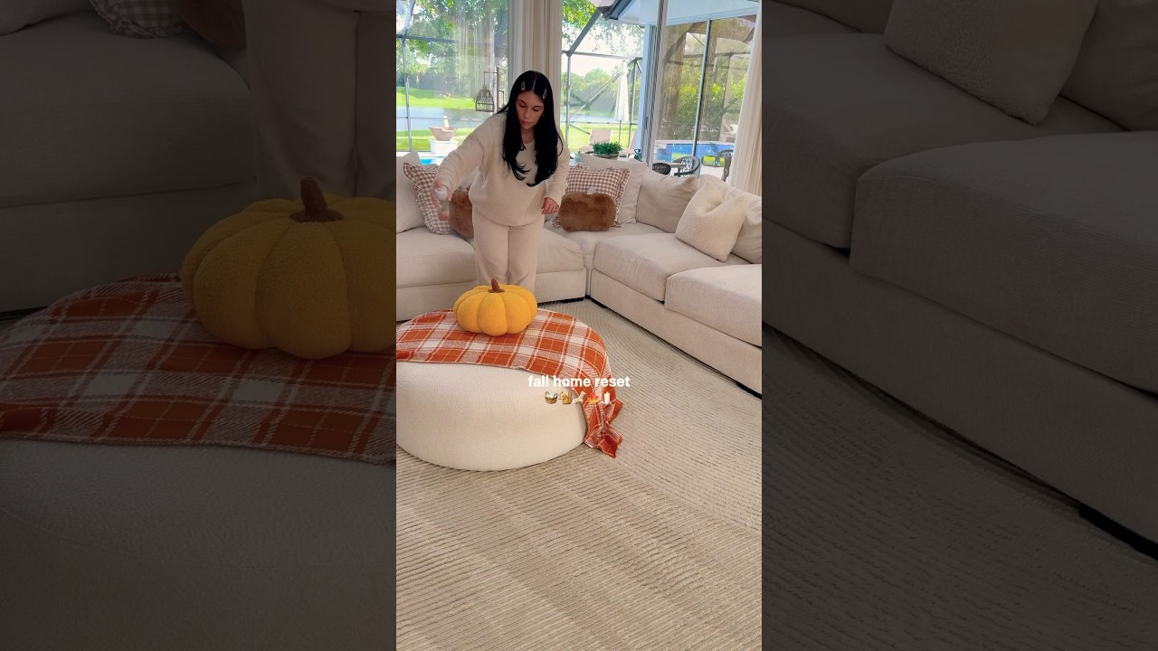 realistic fall home reset 🧺🐿️🧦🕯️🍂cleaning my entire home