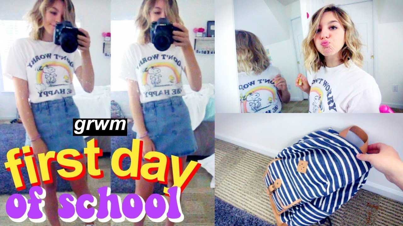 GRWM First Day of School!! | My First Day of Senior Year