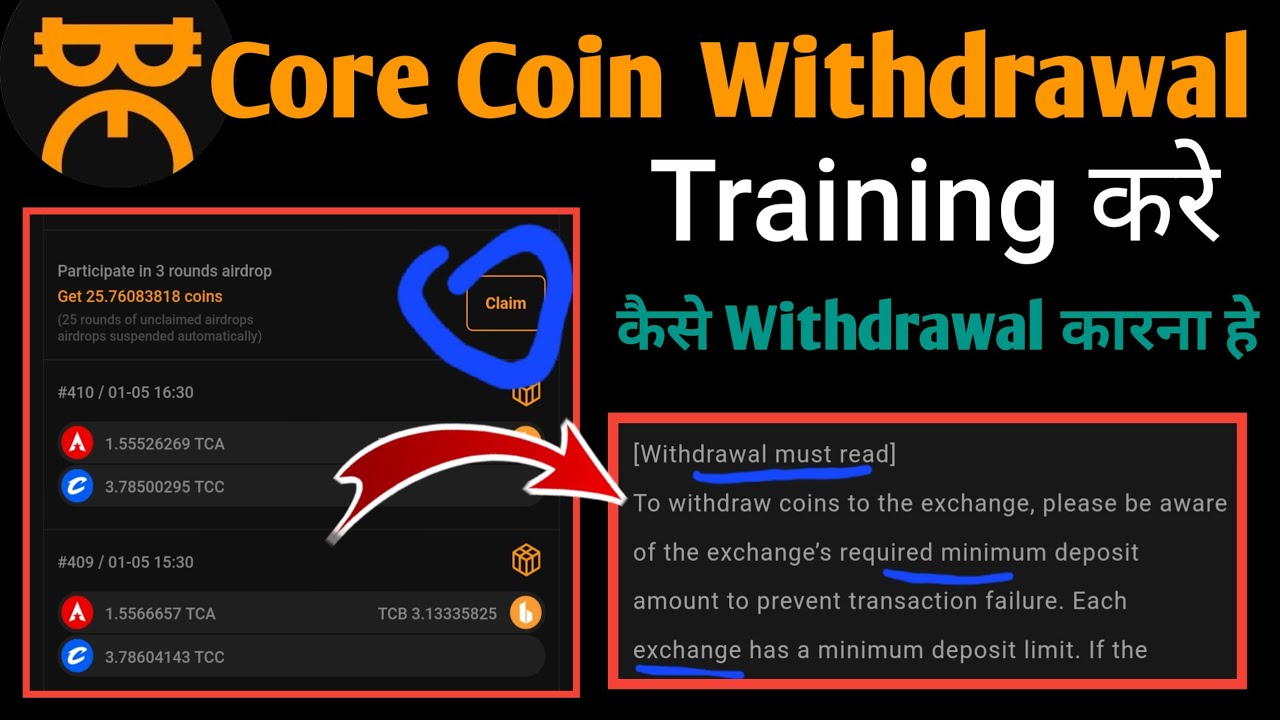 Satoshi Core Coin Real Withdrawal | Core Coin Withdrawal Process | Core Coin Transfer To Binance |