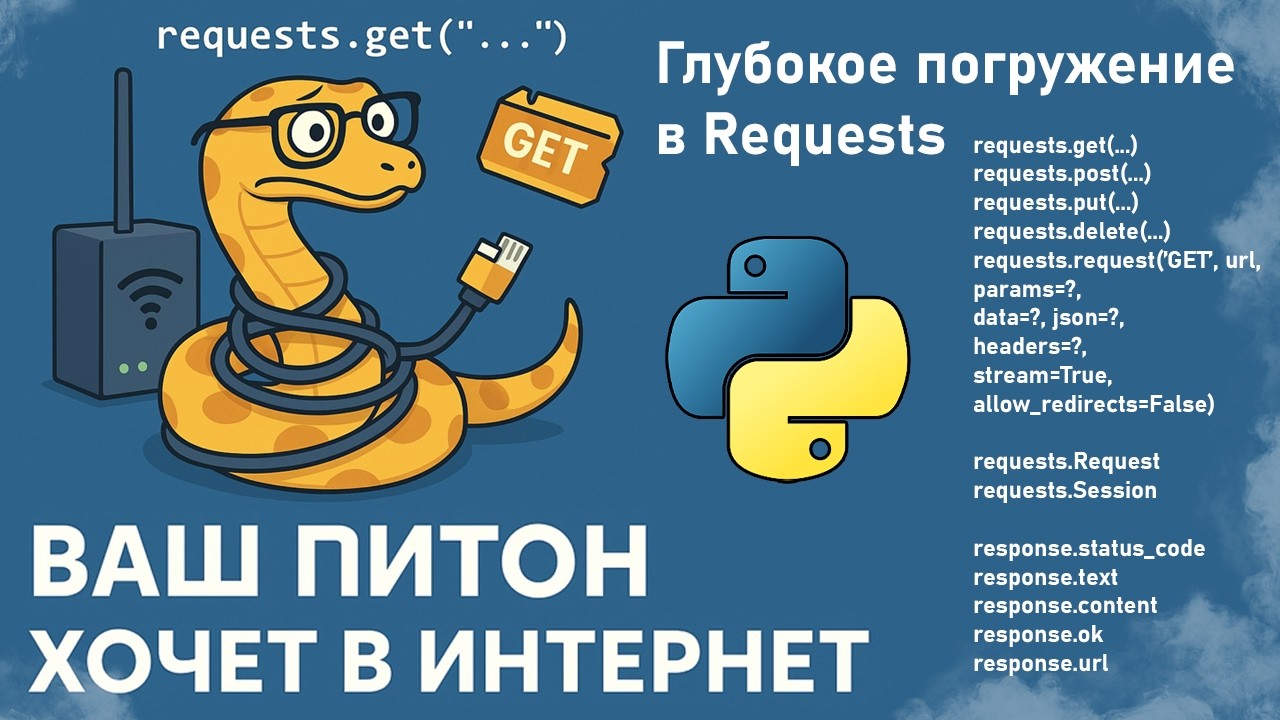 🐍 Ваш Питон хочет в интернет: учим Python requests от нуля до профи, без боли и ConnectionError'ов 📧