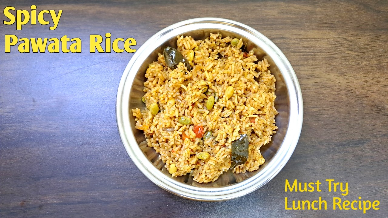 Spicy Pawata Masala Bhat in Cooker | Easy One Pot Rice Recipe