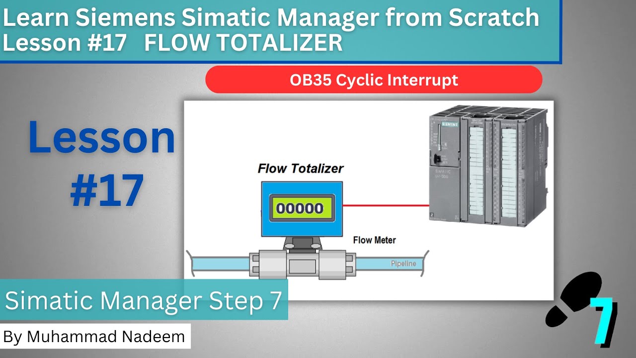 How to Make Flow Totalizer using Ladder Logic || Simatic Manager Session #17