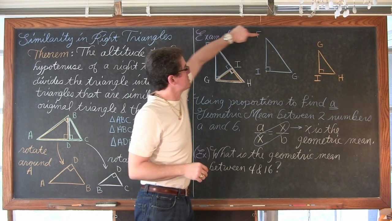 Similarity in Right Triangles