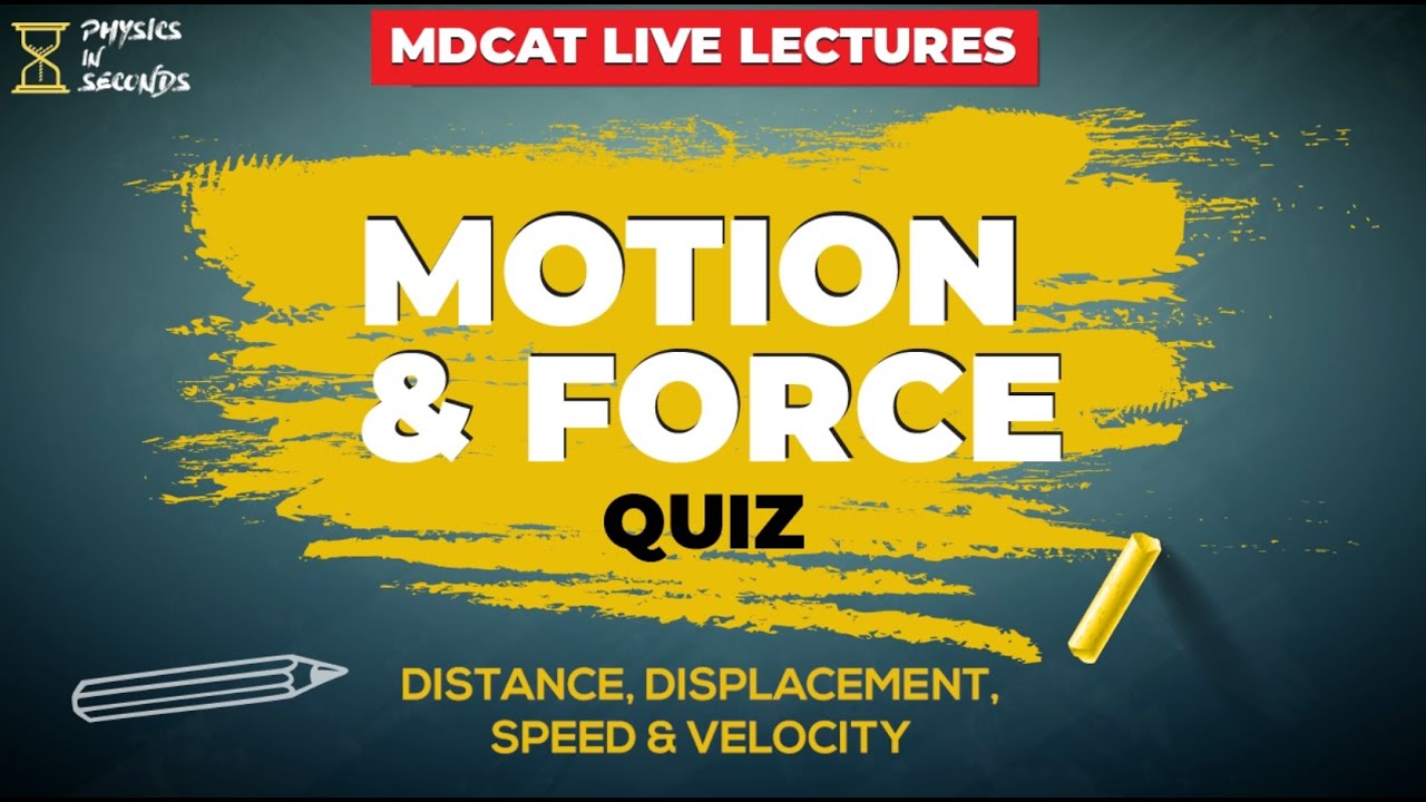 MDCAT Physics Quiz Unit#2   Distance, Displacement, Speed, Velocity