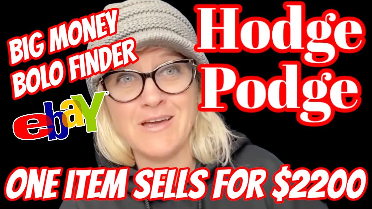 One item SELLS on ebay for $2200 BIG MONEY BOLO Finder HODGE PODGE