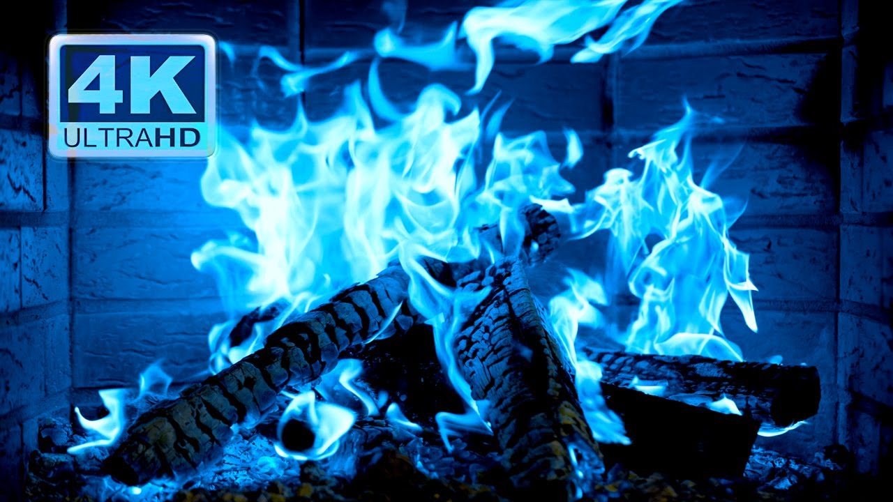 🔥 BLUE FIRE 4K Ultra HD. Halloween 2024