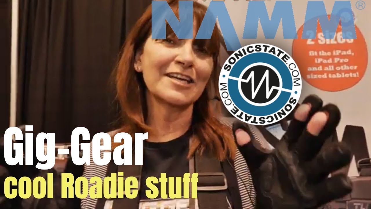 Namm 2019 Treat yer Roadie Nice: Tech Gloves & iPad Harness from Gig-Gear