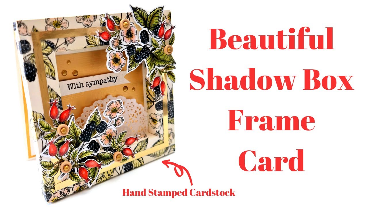 Beautiful Shadow Box Frame Card