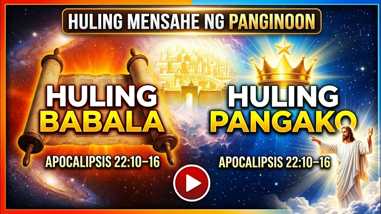 huling mensahe ng Panginoon sa aklat ng Pahayag** Apocalipsis 22:10–16  