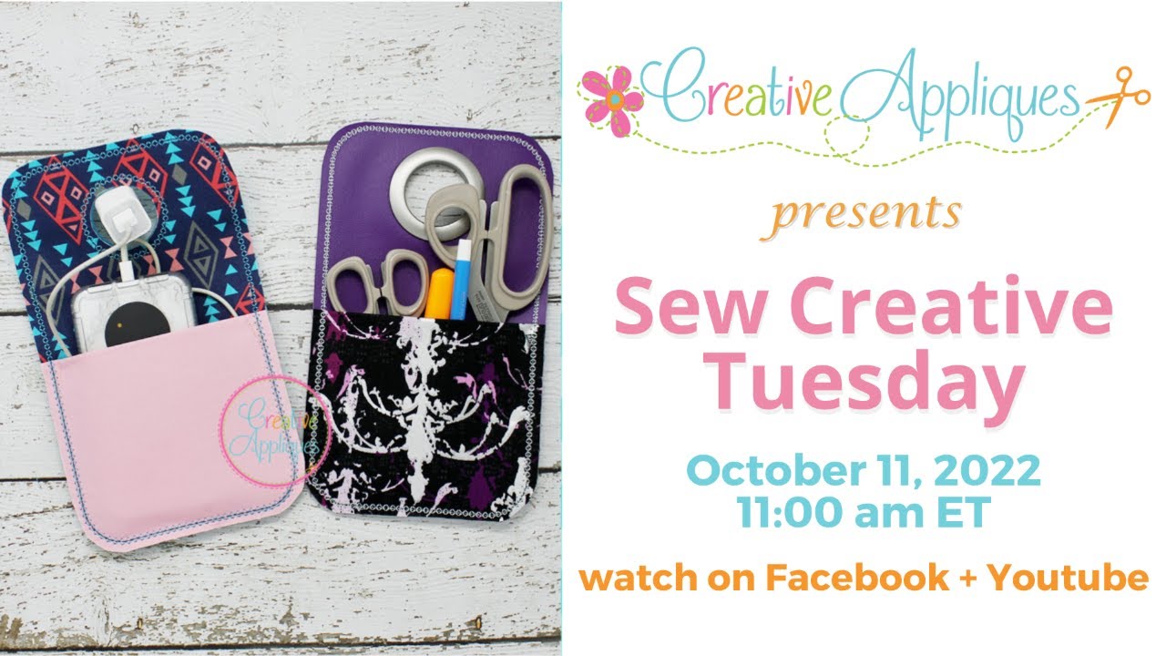 Sew Creative Tuesday ITH Hanging Pocket