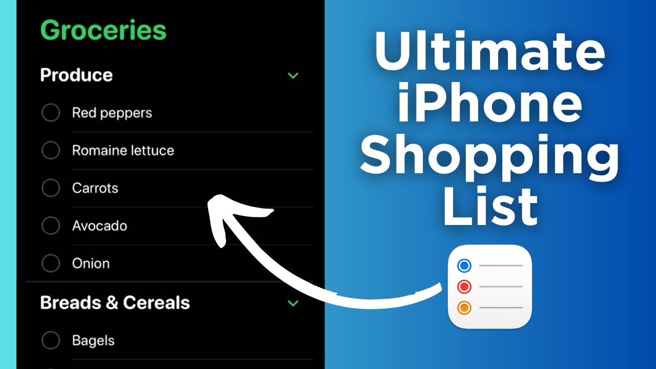 Apple Reminders Hack: Grocery Shop like a Pro