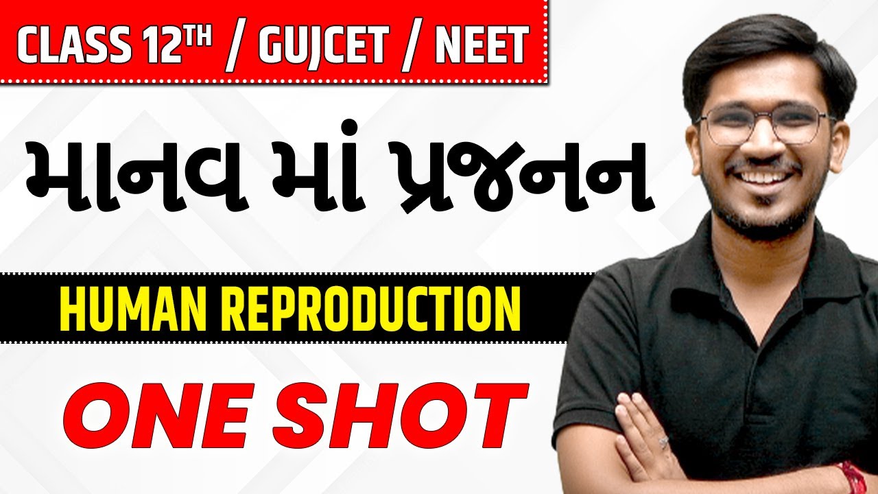 માનવ માં પ્રજનન | Human Reproduction in Gujarati | Class 12th/GUJCET/NEET