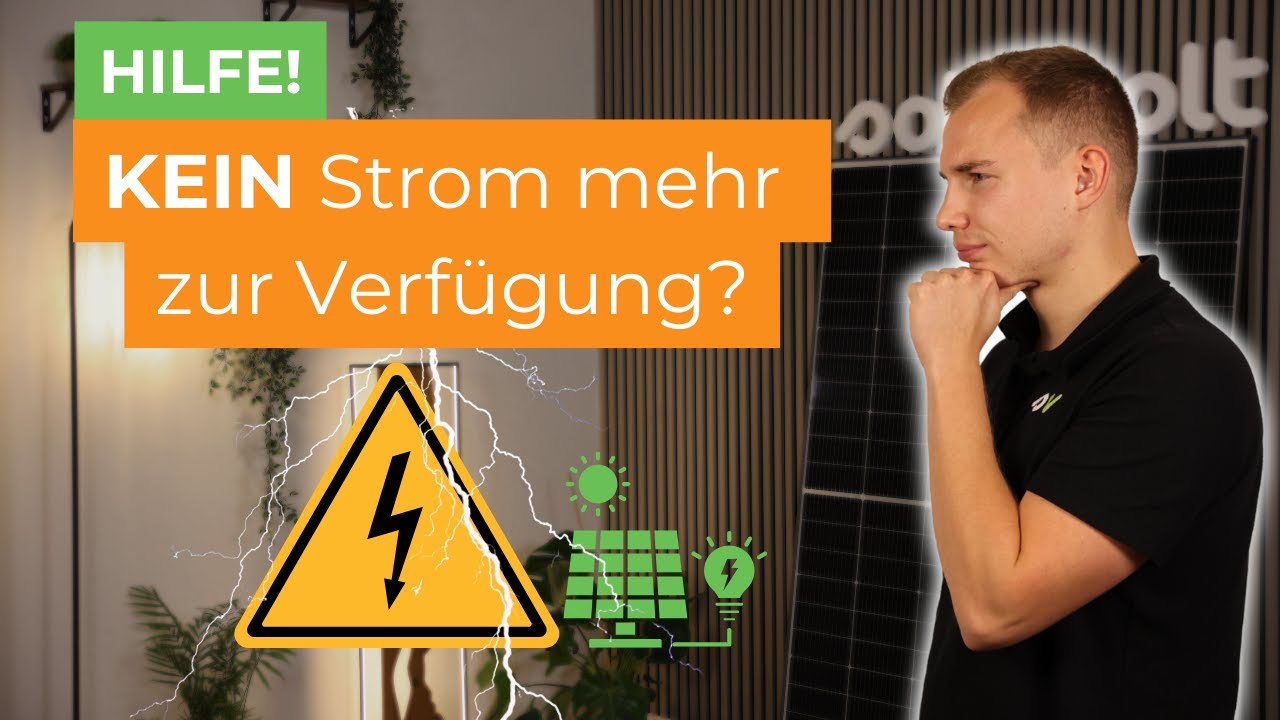Notstrom bei Photovoltaik – Diese Möglichkeiten hast du!