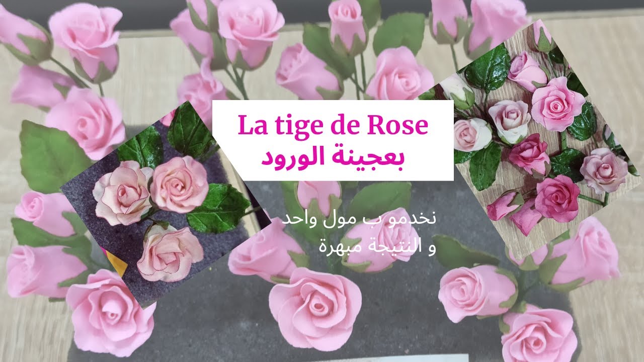 ارواحو تشوفو بمودال تاع مول واحد نخدمو أجمل ورود 🌺🌹  بعجينة الورد النتيجة مبهرة 😍 الجزء الاول(1)