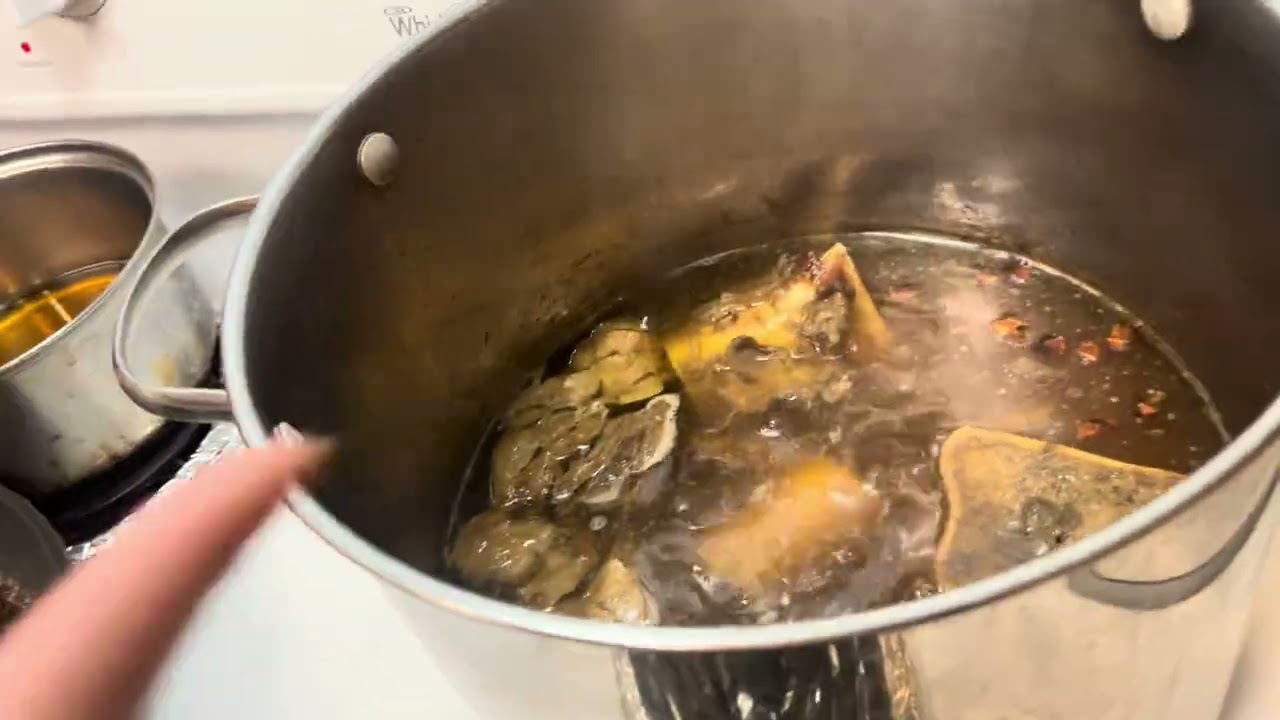 Part 12 Process of Phở Bò (if you forget to add star anise to air fryer, can still put in broth) 