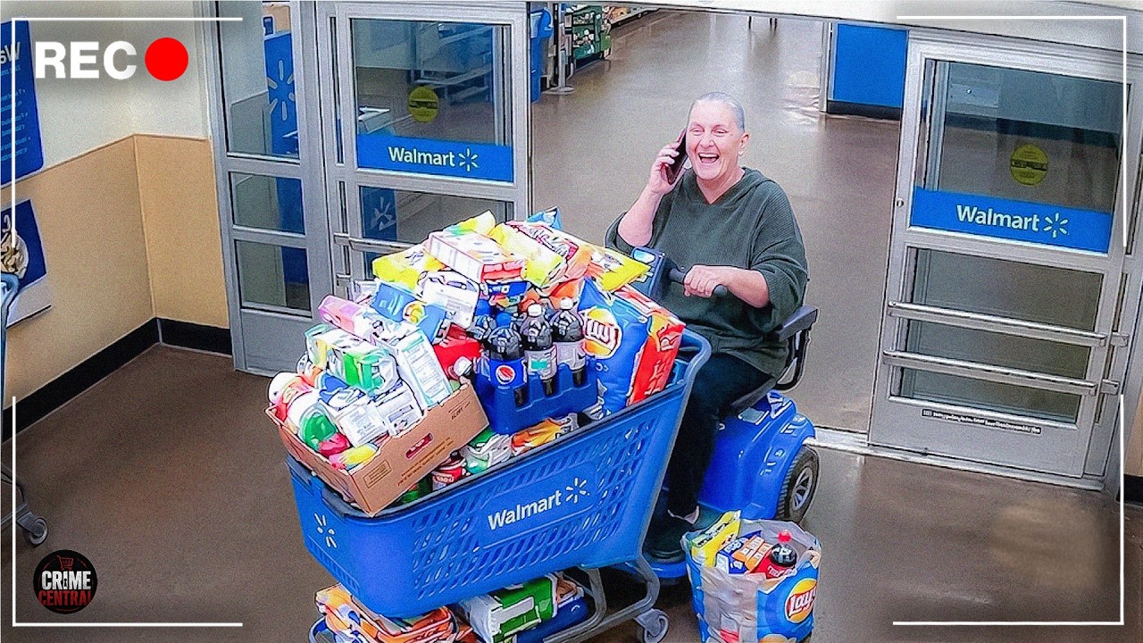 When Walmart Staff Catch a Shoplifter on Camera