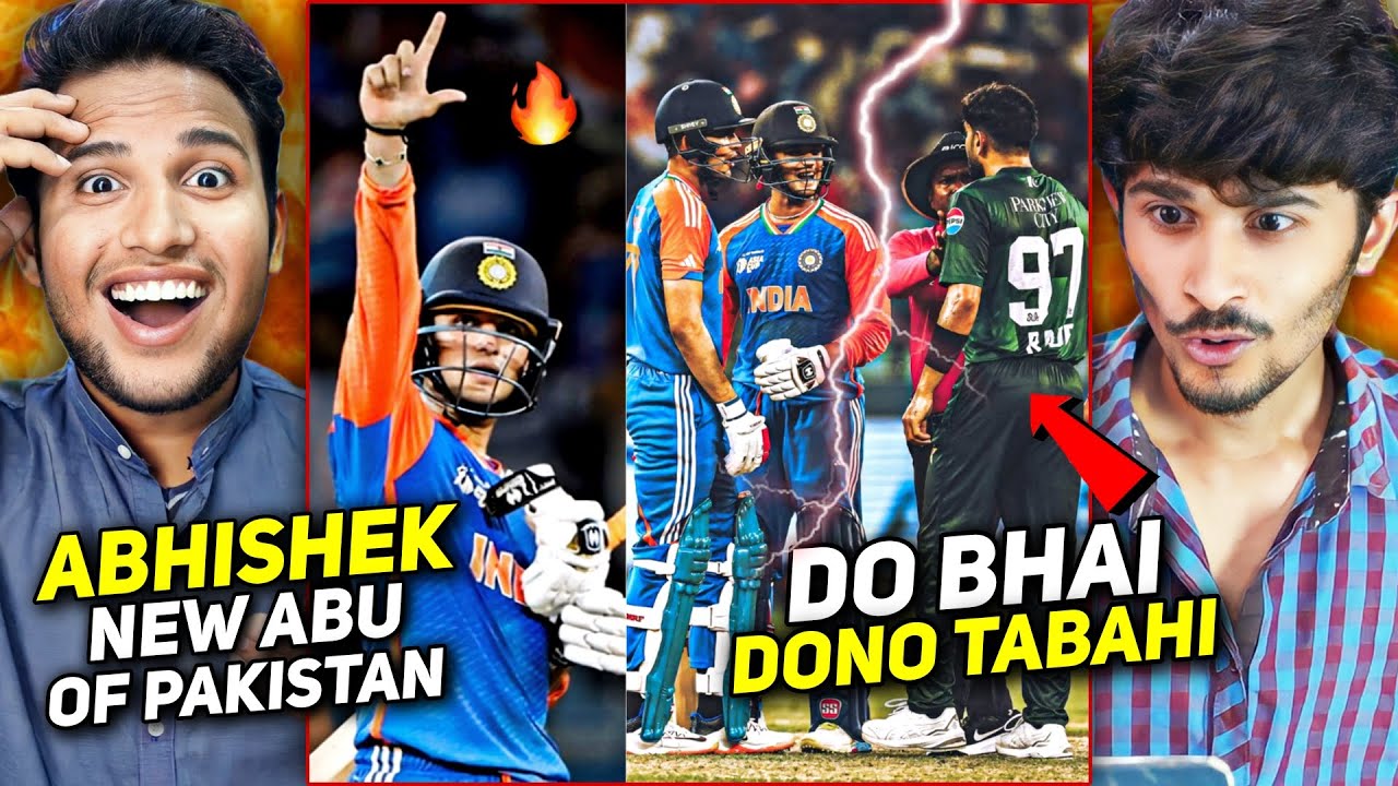 Abhishek Sharma 😈🔥| Edit + Heat Moments Reaction | Shubham Gill Batting |